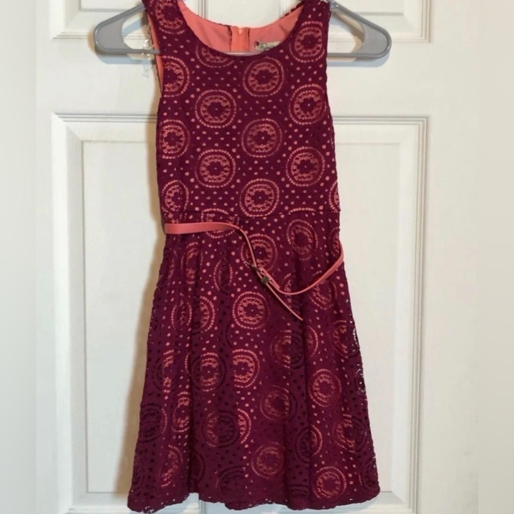 NWT Speechless Sleeveless Girls Dress Size 8 Lace